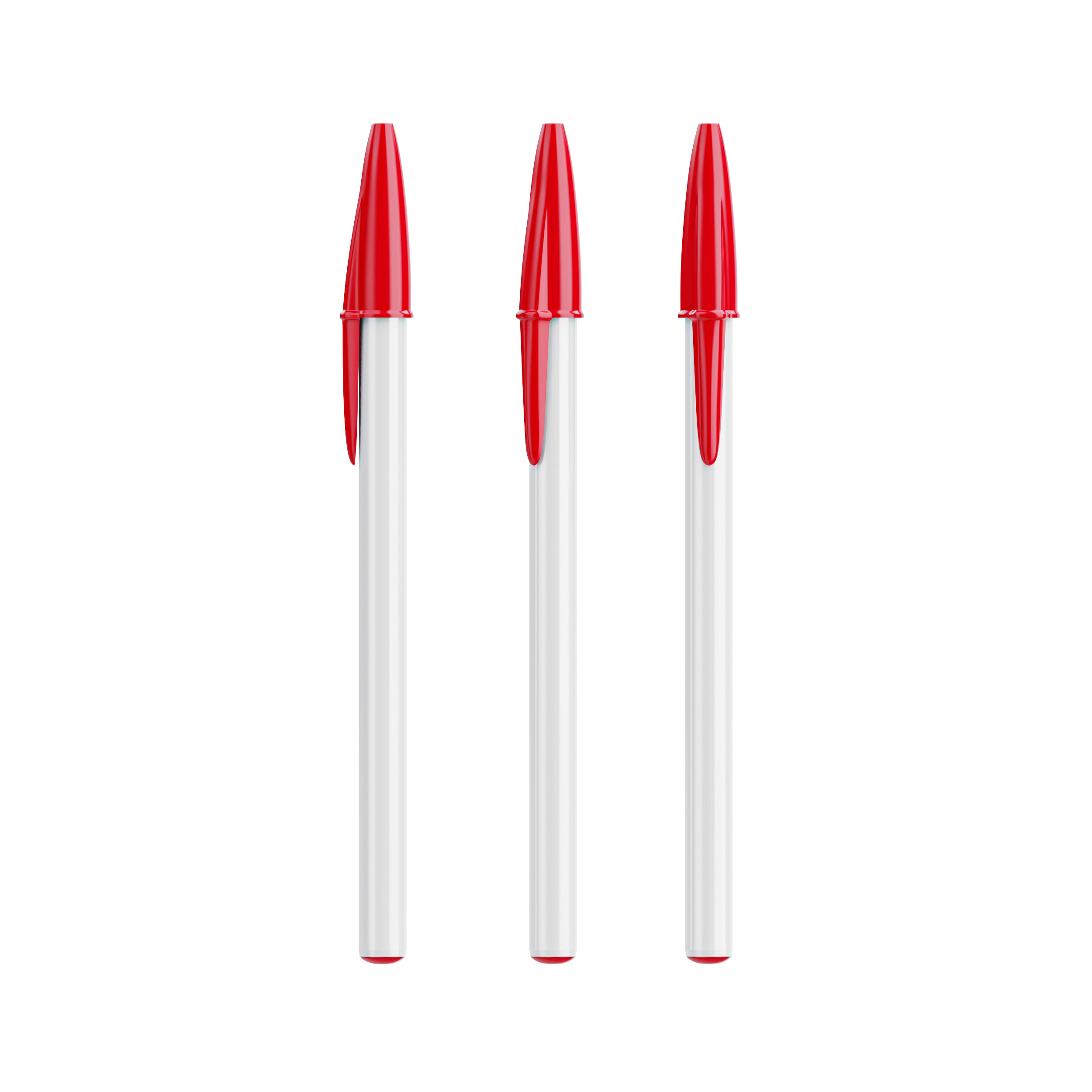 Stylo bille publicitaire BIC® Style Blanc - rouge - encre noire